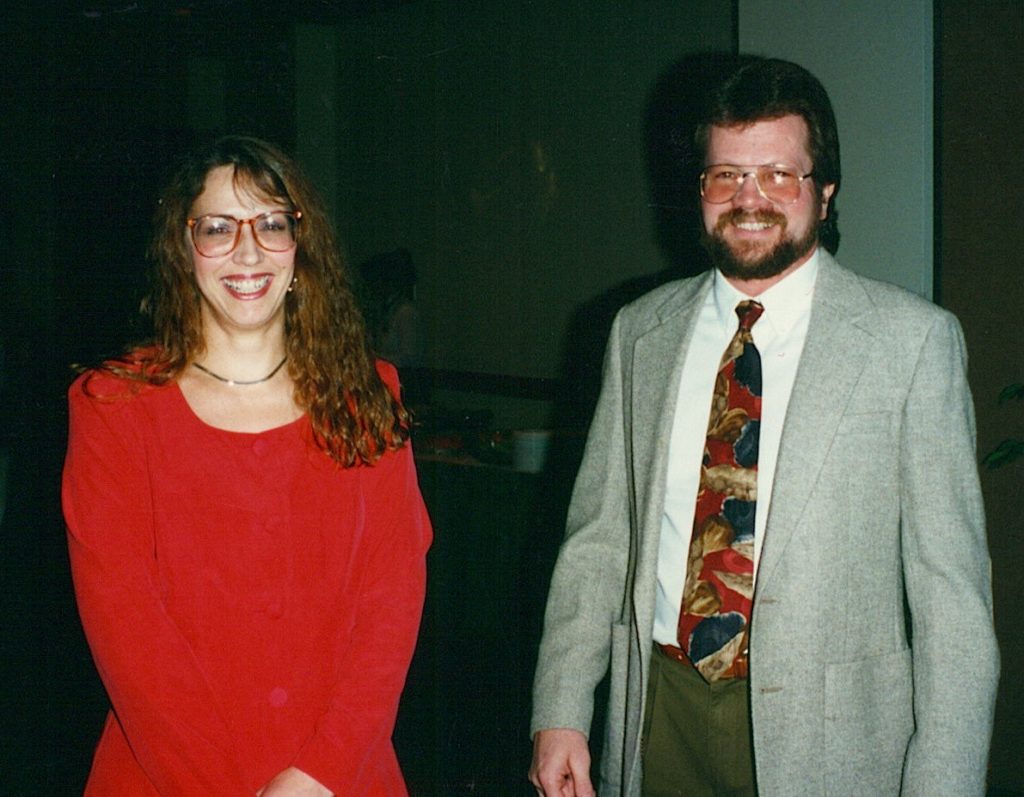 John and Sue Ellison owners of ABC Inc posing for picture